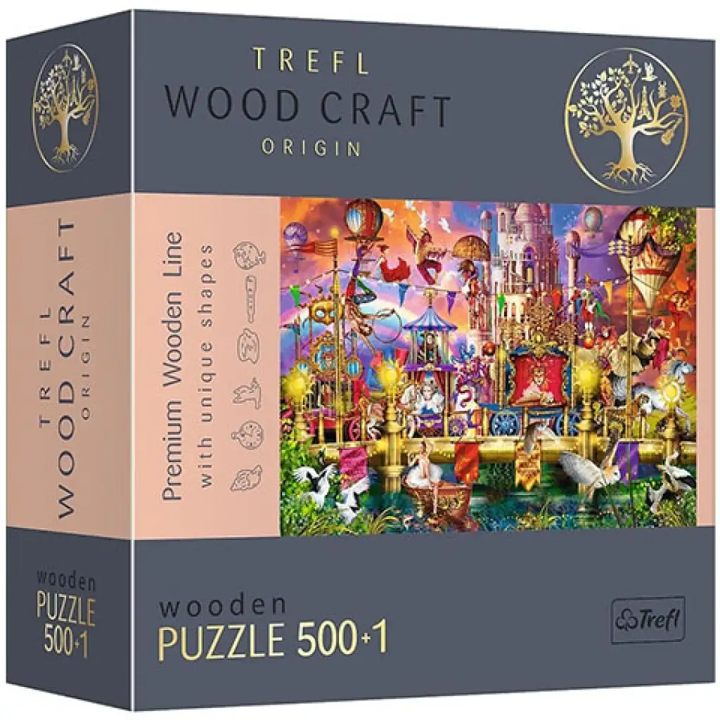 Wood Craft: Mágikus világ fa puzzle 500+1db-os - Trefl kép 1