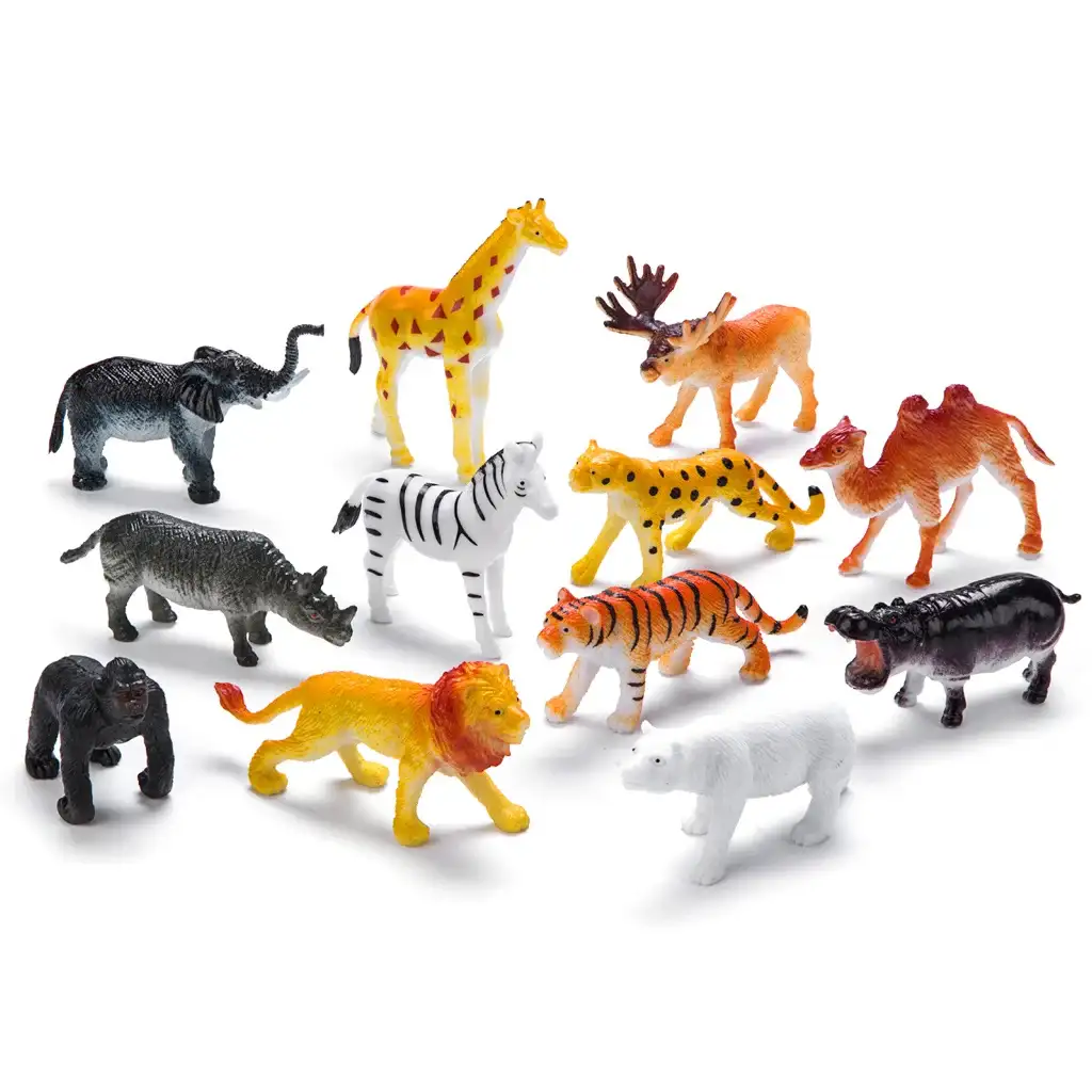 Faunica: Vadállatok 12db-os figura szett - Woodyland kép 2