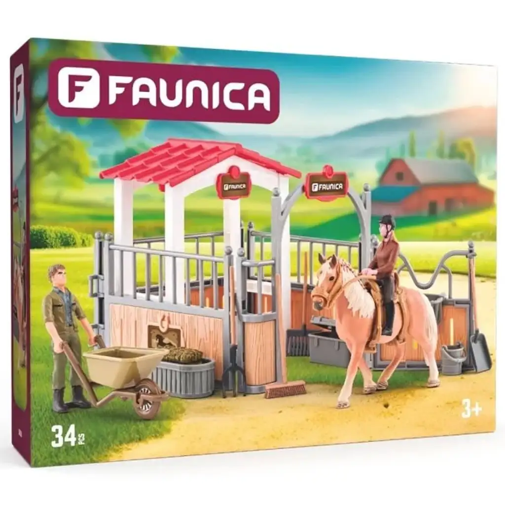Faunica: Istálló lóval és kiegészítőkkel - Woodyland kép 1