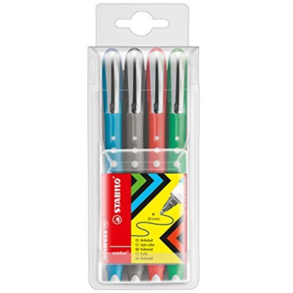 Stabilo: Worker Colorful rollertoll készlet 4db-os 0,5mm kép 1