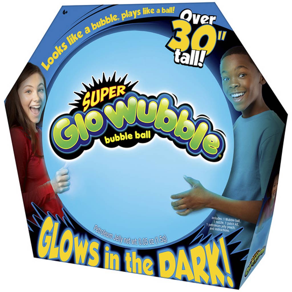 Super Glo Wubble világító buboréklabda kék színben 75cm kép 1