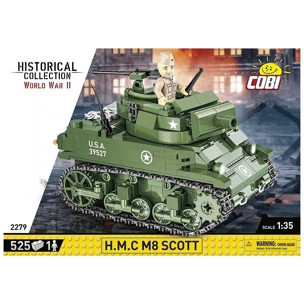 COBI: WWII H.M.C M8 Scott tank építőjáték (2279) kép 1