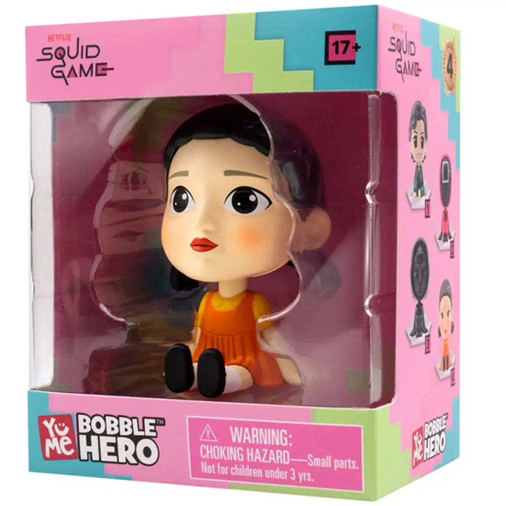 Squid Game Bobble Hero Young-Hee figura 7 cm kép 1
