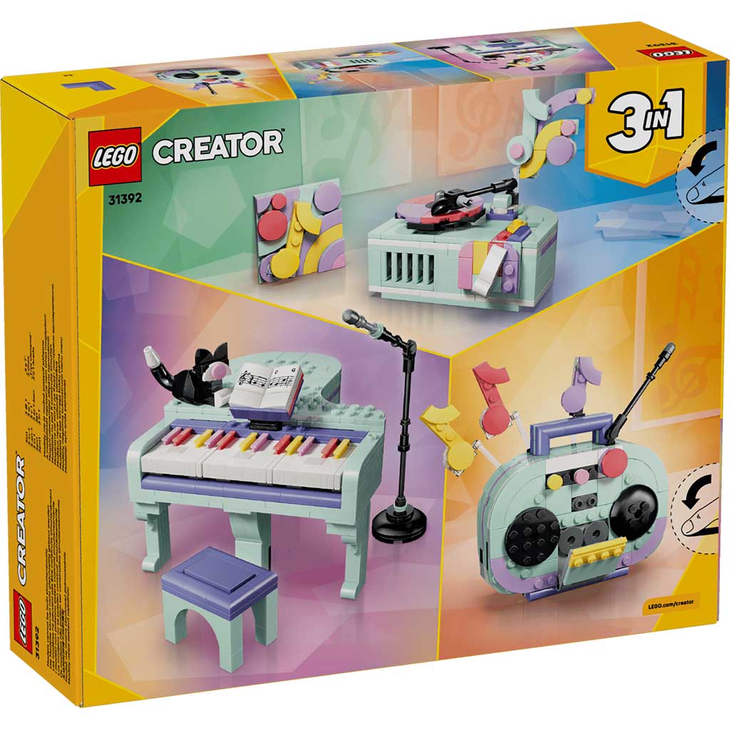 LEGO® Creator: Zenés dekoráció cicával (31392) kép 8