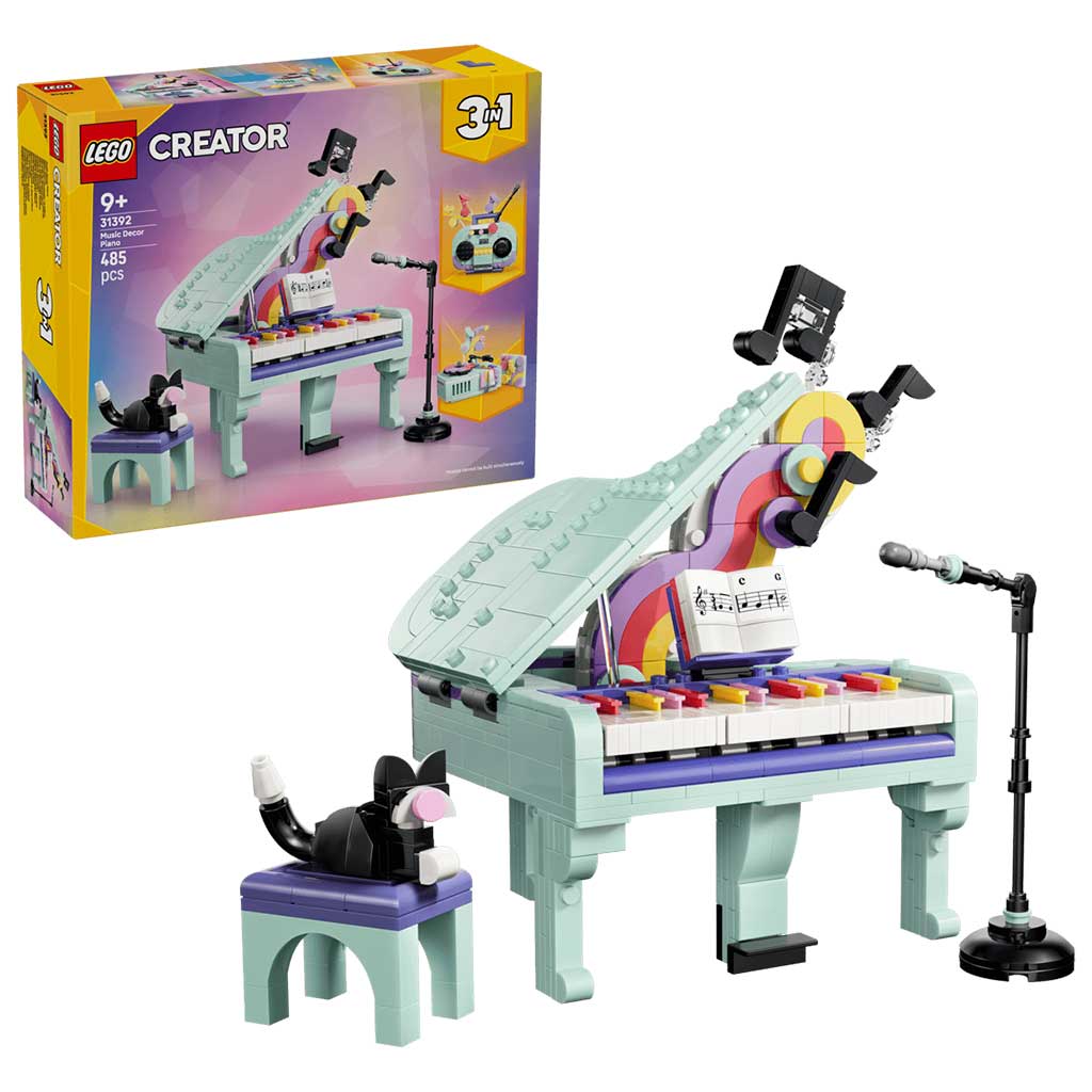 LEGO® Creator: Zenés dekoráció cicával (31392) kép 1