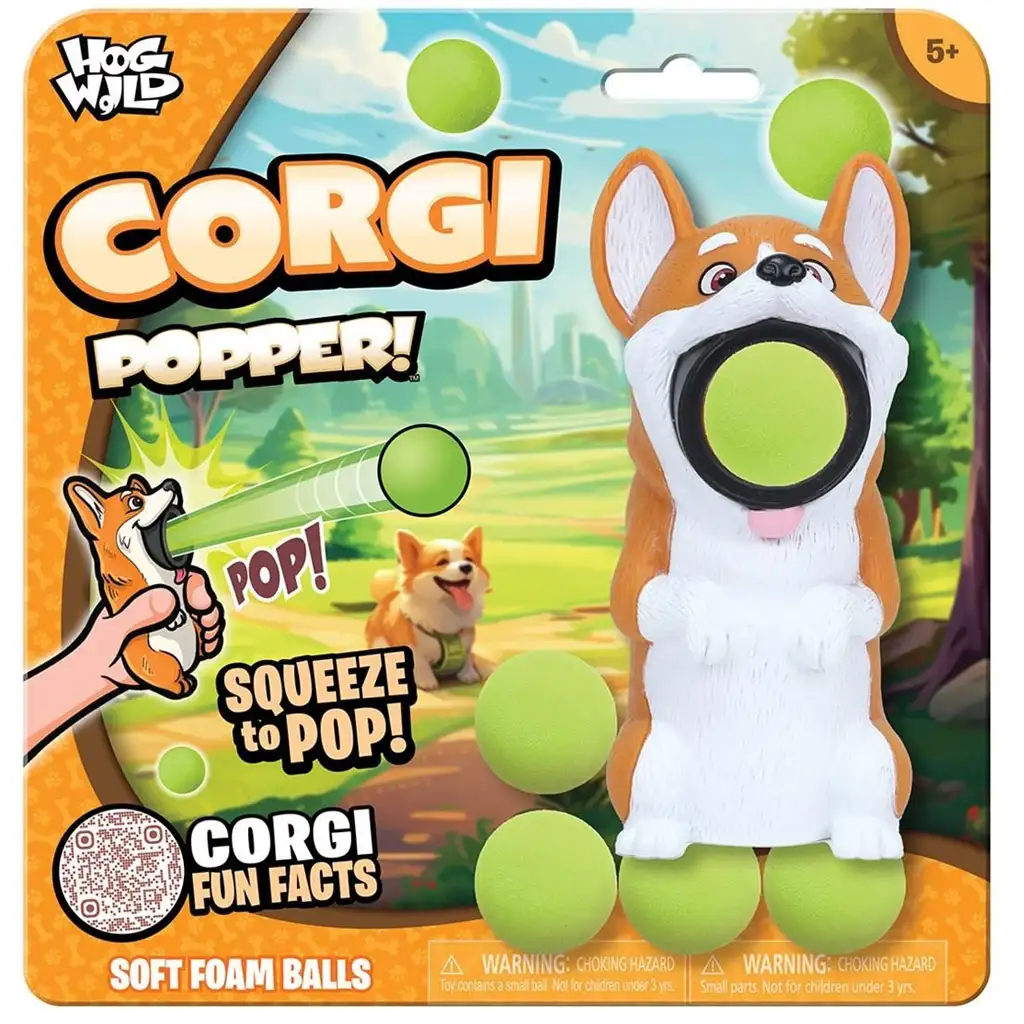 Zing: Popper Corgi kutyus kilövő labdákkal kép 2