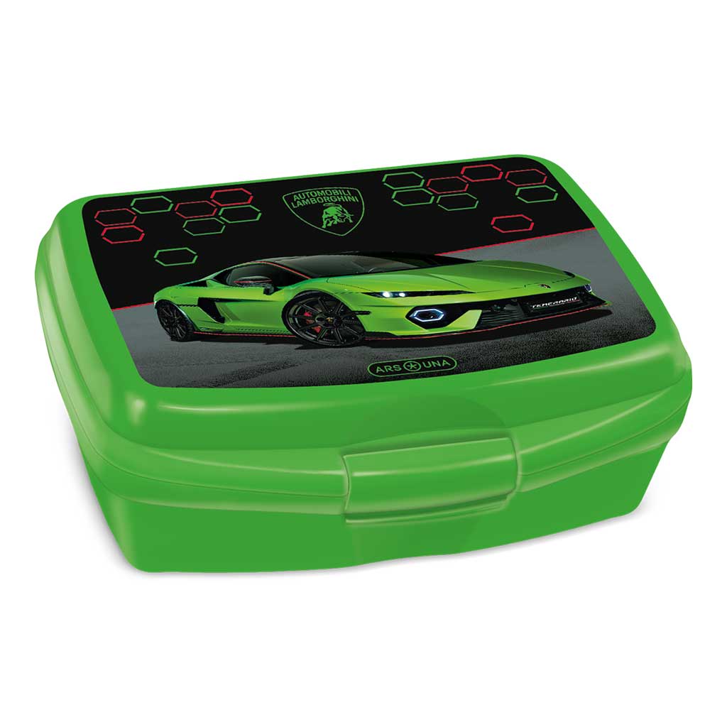 Ars Una: Zöld Lamborghini uzsonnás doboz 16,5x6x13,5cm kép 1