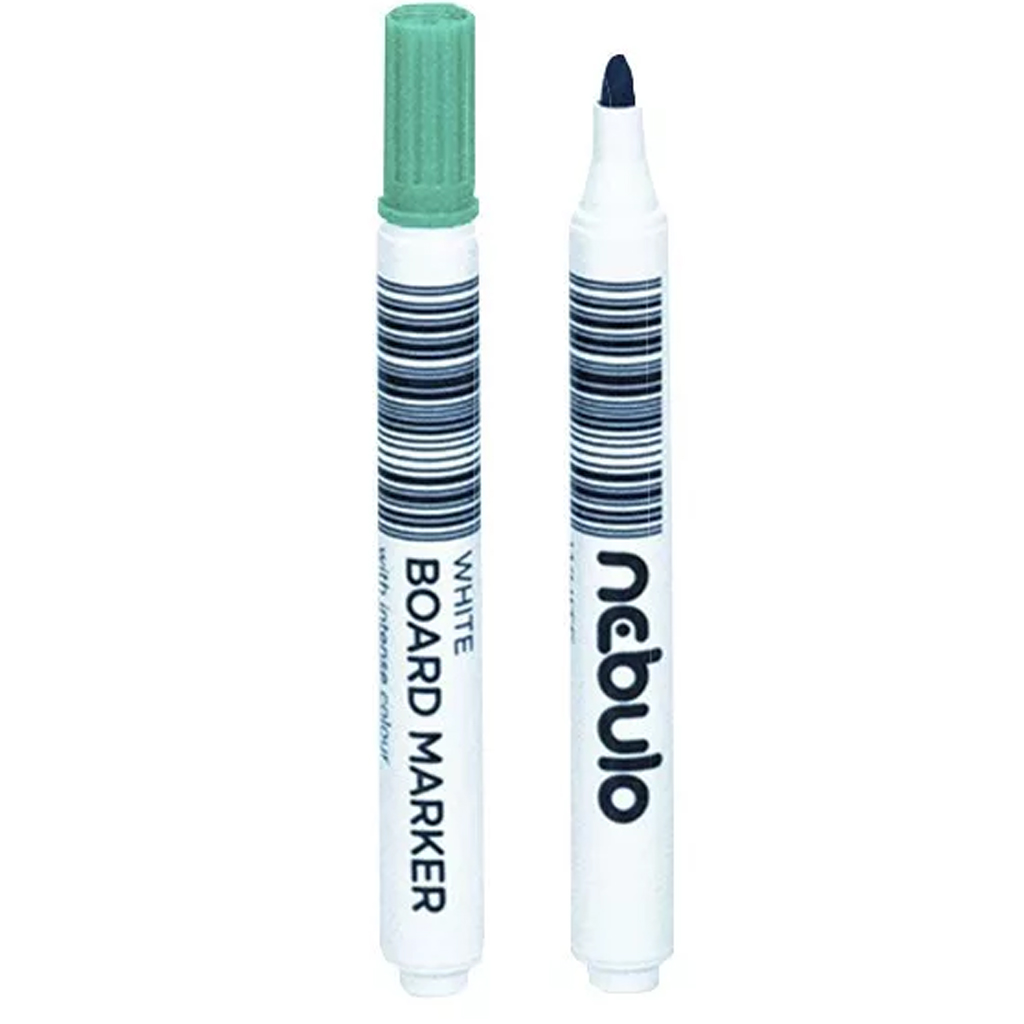 Nebulo: WhiteBoard marker kúpos hegyű táblafilc zöld színben kép 1