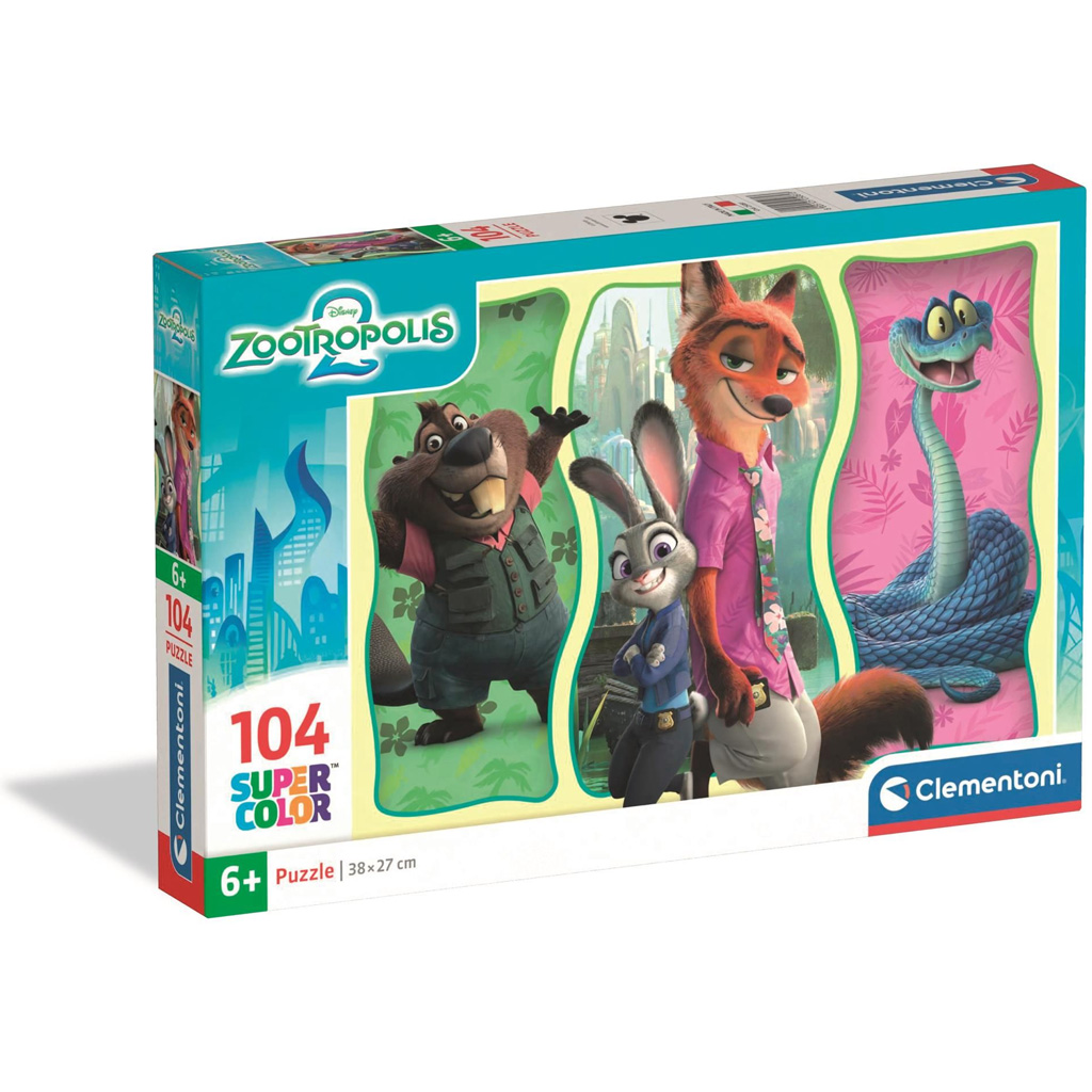Zootropolis 2 104 db-os Super Color Puzzle - Clementoni kép 1