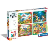 Micimackó 4 az 1-ben puzzle - Clementoni