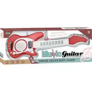 Piros színű játék elektromos gitár 66cm-es