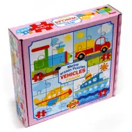 Az első puzzle-öm: Járművek 4 az 1-ben baby puzzle