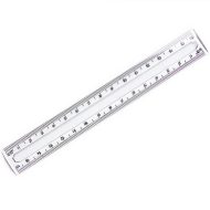 Ars Una: Átlátszó vonalzó 17cm