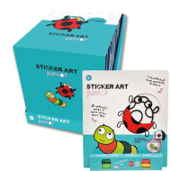 Sticker Art: Katica és hernyó színezhető matrica szett - Comansi