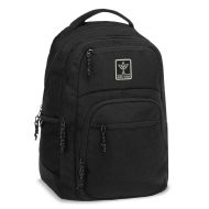 Ars Una: Cordura Black AU-5 fekete iskolatáska, hátizsák 33x49x23cm