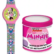 Luna: Minnie egér analóg karóra fém díszdobozban