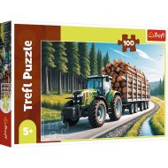 Erdészeti traktor 100db-os puzzle - Trefl