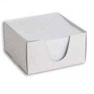 Kocka jegyzettömb 9x9x5cm-es 500 lapos fehér dobozos