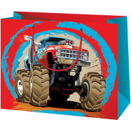 Cardex: Monster Truck autós közepes méretű ajándéktáska 17,8x10x23cm