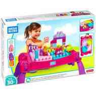 Lányos építő játékasztal - Mega Bloks