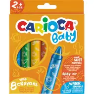 Lemosható extra puha Baby zsírkréta szett 8db - Carioca