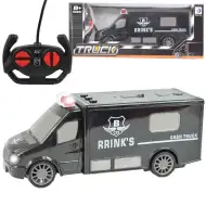 RC Távirányítós pénzszállító furgon fényeffektekkel 1/30-as méretarány 20cm