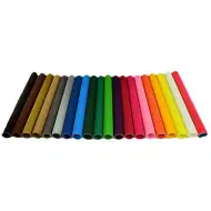 Narancssárga dekorációs 3D hullámpapír tekercs B/2 50x70cm 1db