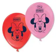 Minnie Egeres party színes lufik 8db-os szett
