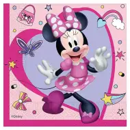 Minnie egér mintás rózsaszín 2 rétegű papírszalvéta 20db-os csomag