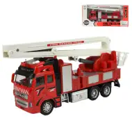 Fire Truck: Lendkerekes darus tűzoltóautó fénnyel és hanggal 20cm