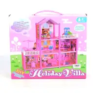 Holiday Villa építsd magad pink babaház játékszett