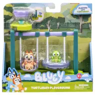 Bluey: Játszótér játékszett Bingó és Teknős figurával