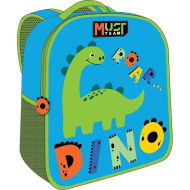 Luna: Must Team 3D dinoszaurusz mintás ovis hátizsák 26x10x32cm