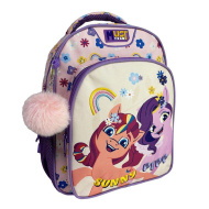 Luna: Must Team Én kicsi pónim lekerekített 2 rekeszes ovis hátizsák 27x10x31cm