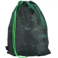 Spirit: Panther fekete párduc mintás tornazsák, sportzsák 33x47cm