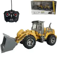 RC Távirányítós buldózer munkagép fényeffektekkel 1/30-as méretarányban 24cm