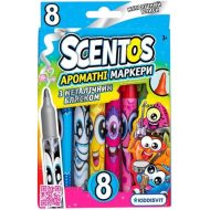 Scentos illatos metálfényű 8db-os filctoll szett