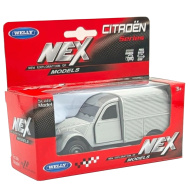 Welly: Citroen 2CV szürke fém kisautó modell 1/64